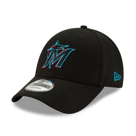 Gorra New Era Miami Marlins 9Forty, Negro