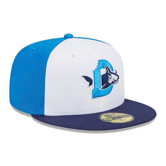 Gorra New Era Durham Bull Sharks 59FIFTY  Blanco