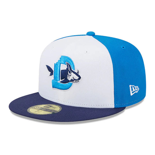 Gorra New Era Durham Bull Sharks 59FIFTY  Blanco